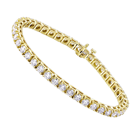 GLEVIA Classic Gold Tennis Bracelet