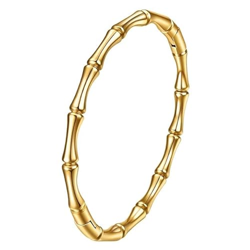 Women’s Gold Plated Bamboo Style Bracelet – Stylish Daily Wear Bangle