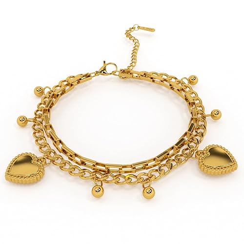GLEVIA Gold Charm Bracelet – Elegant Everyday Wear
